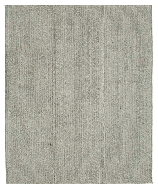 8x9 Grey Modern Kilim Rug - 36336