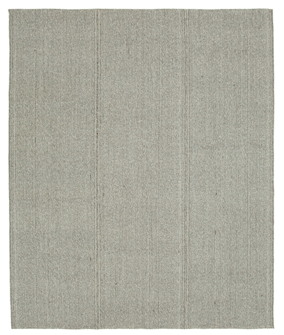 8x9 Grey Modern Kilim Rug - 36336