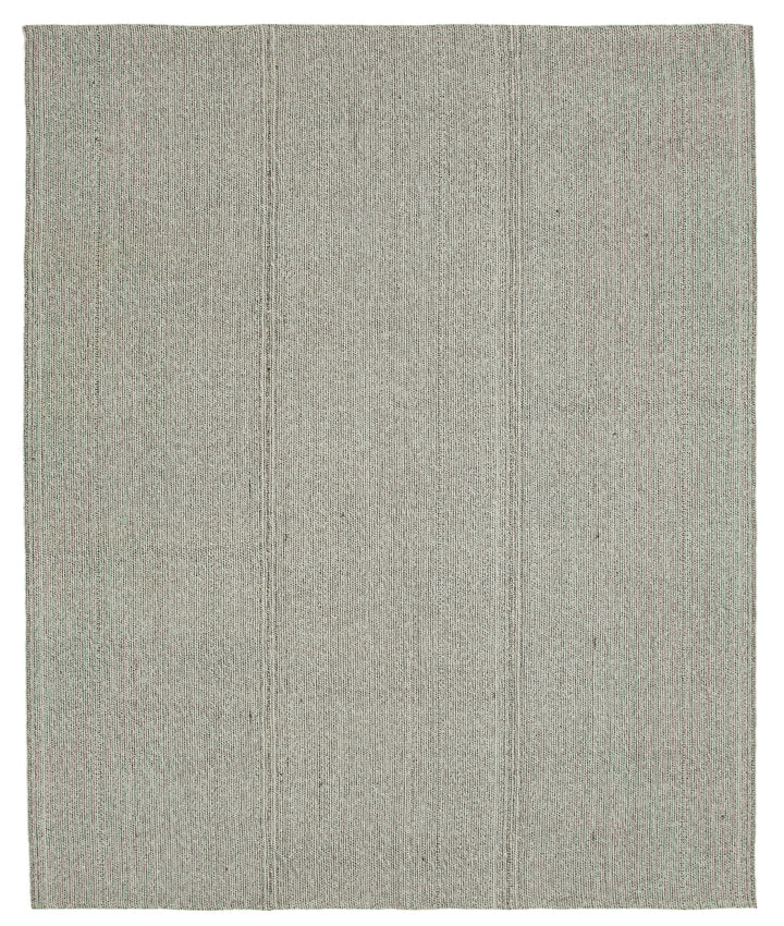 8x9 Grey Modern Kilim Rug - 36336