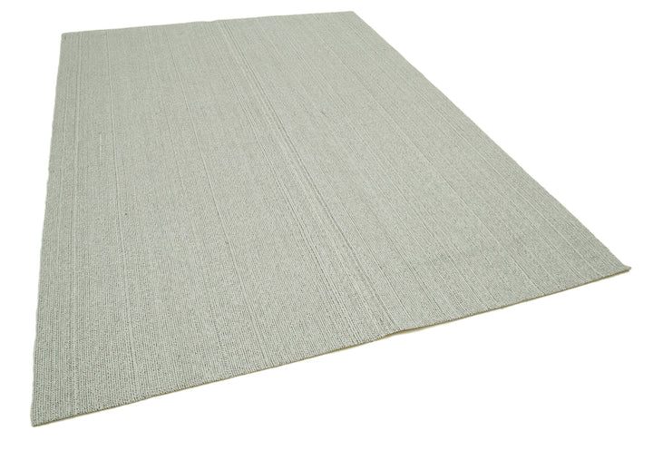 7x9 Beige Modern Kilim Rug - 36345