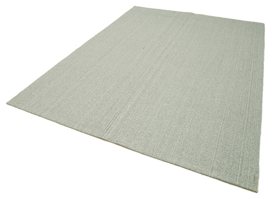 7x9 Beige Modern Kilim Rug - 36345