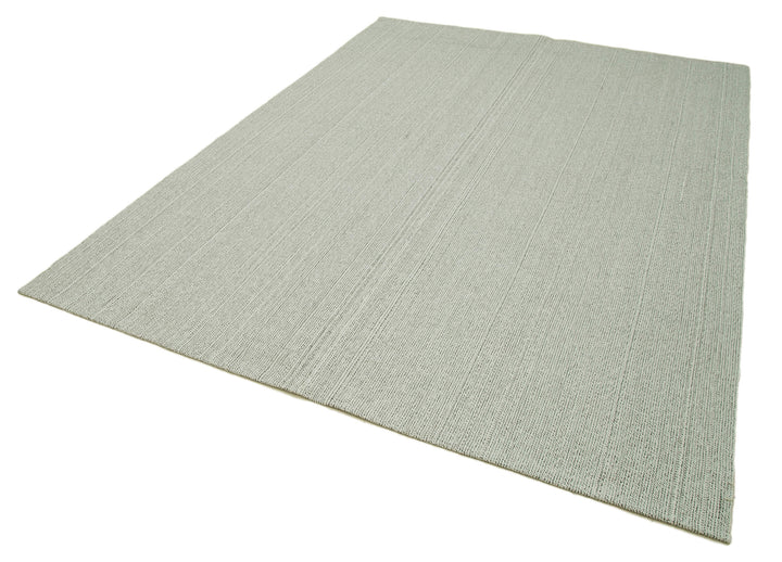 7x9 Beige Modern Kilim Rug - 36345