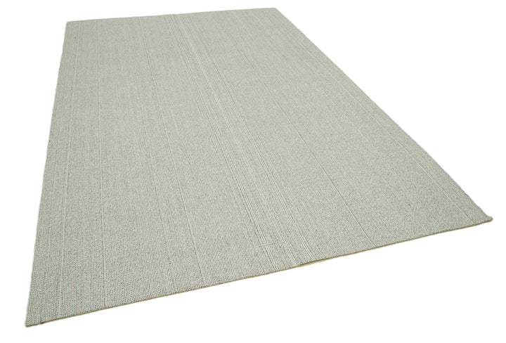 7x10 Beige Modern Kilim Rug - 36347