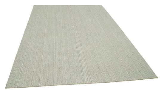 7x9 Beige Modern Kilim Rug - 36355