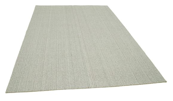 7x9 Beige Modern Kilim Rug - 36355