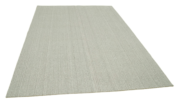 7x9 Beige Modern Kilim Rug - 36355