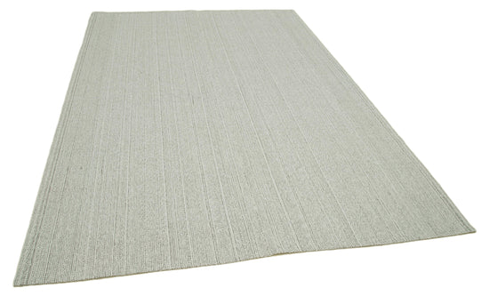 7x10 Beige Modern Kilim Rug - 36356