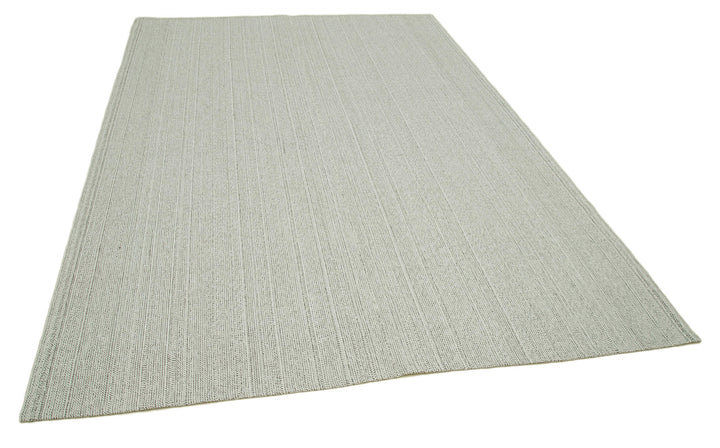 7x10 Beige Modern Kilim Rug - 36356