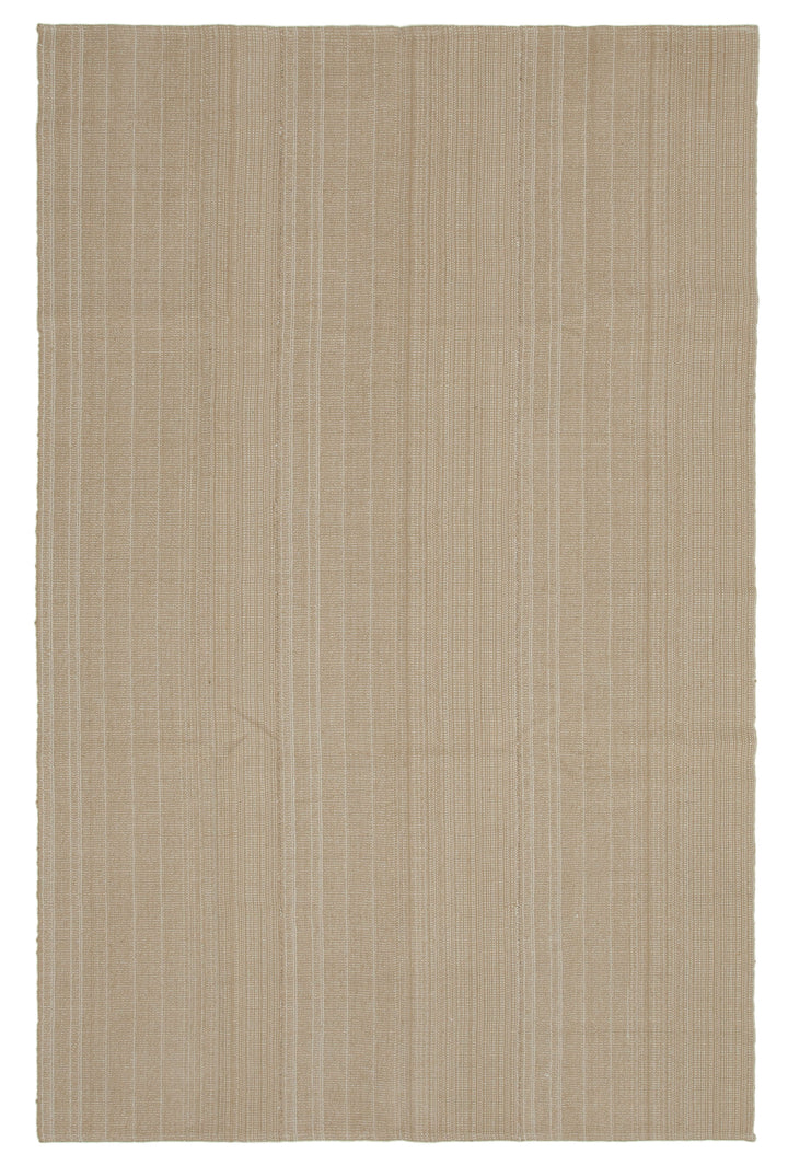 7x11 Brown Modern Kilim Rug - 36357