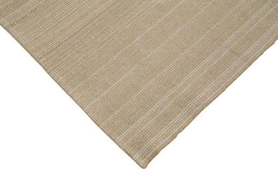 7x11 Brown Modern Kilim Rug - 36357