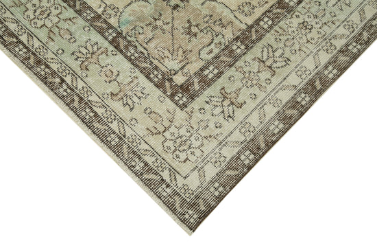 6x10 Beige Turkish Vintage Area Rug - 36359