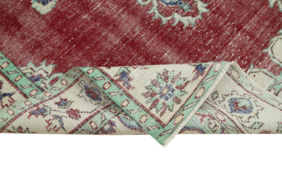 6x10 Beige Turkish Vintage Area Rug - 36502