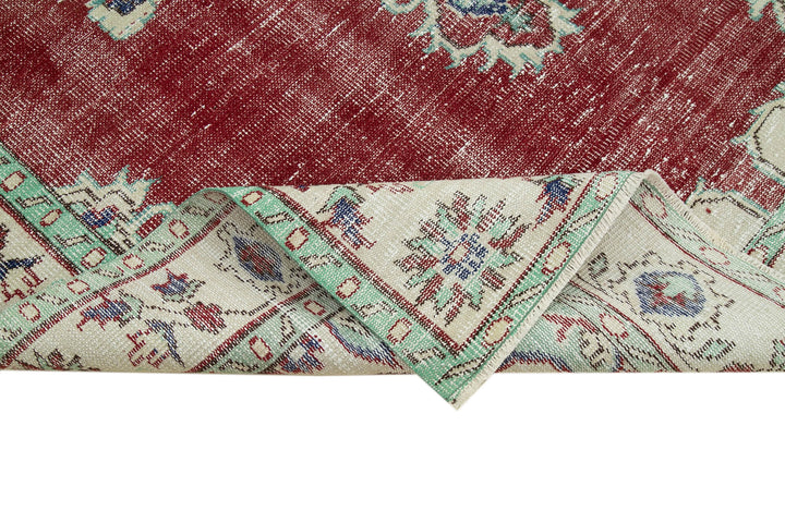 6x10 Beige Turkish Vintage Area Rug - 36502