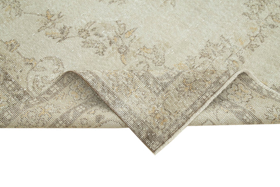 6x10 Beige Turkish Vintage Area Rug - 36637