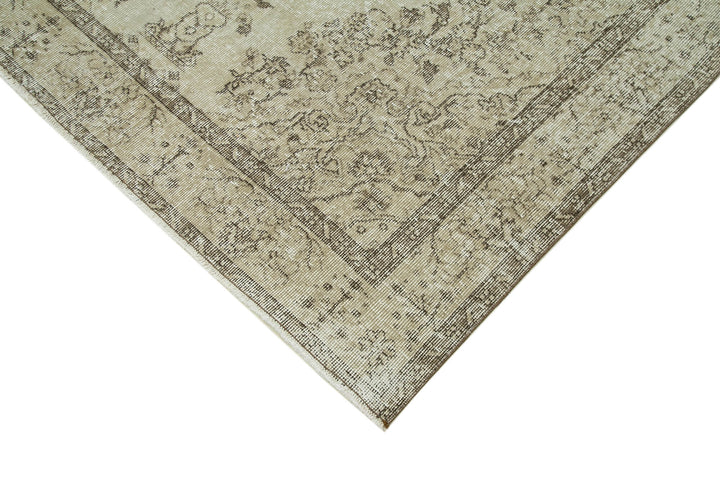 6x10 Beige Turkish Vintage Area Rug - 36640