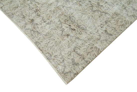 6x10 Beige Turkish Vintage Area Rug - 36646