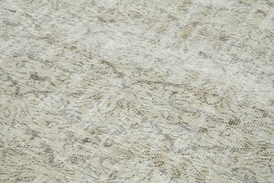6x10 Beige Turkish Vintage Area Rug - 36646