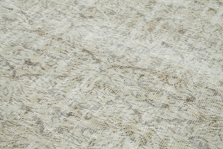 6x10 Beige Turkish Vintage Area Rug - 36646