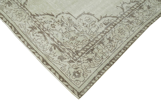 6x10 Beige Turkish Vintage Area Rug - 36703