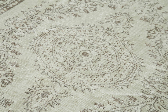 6x10 Beige Turkish Vintage Area Rug - 36703