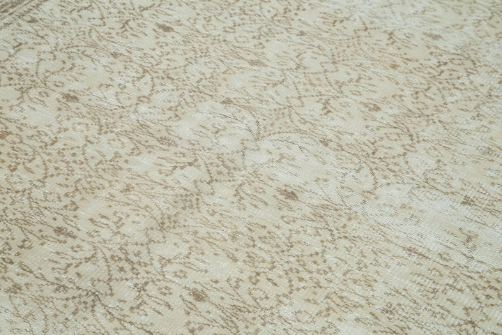 6x10 Beige Turkish Vintage Area Rug - 36726