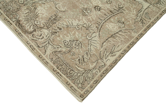 6x10 Beige Turkish Vintage Area Rug - 36743
