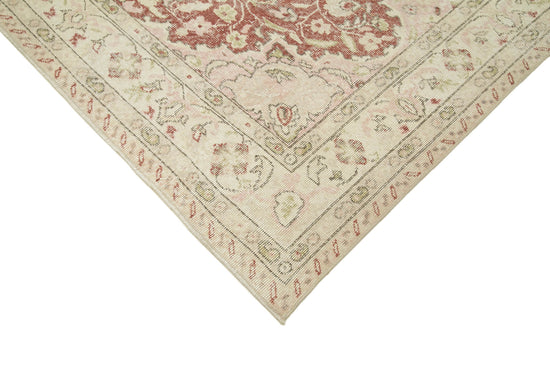 6x10 Beige Turkish Vintage Area Rug - 36744