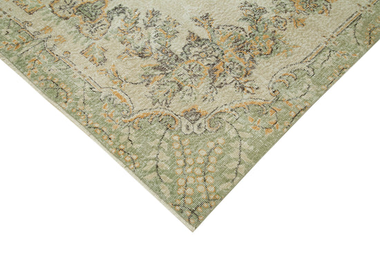 6x11 Beige Turkish Vintage Area Rug - 36818
