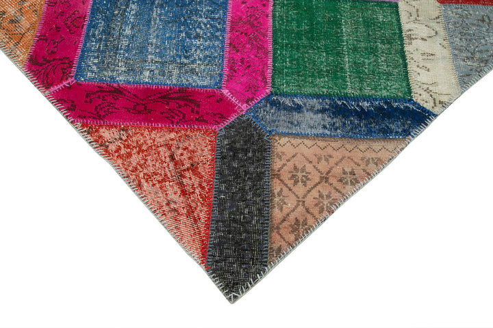 5x8 Multicolor Modern Patchwork Rug - 36910