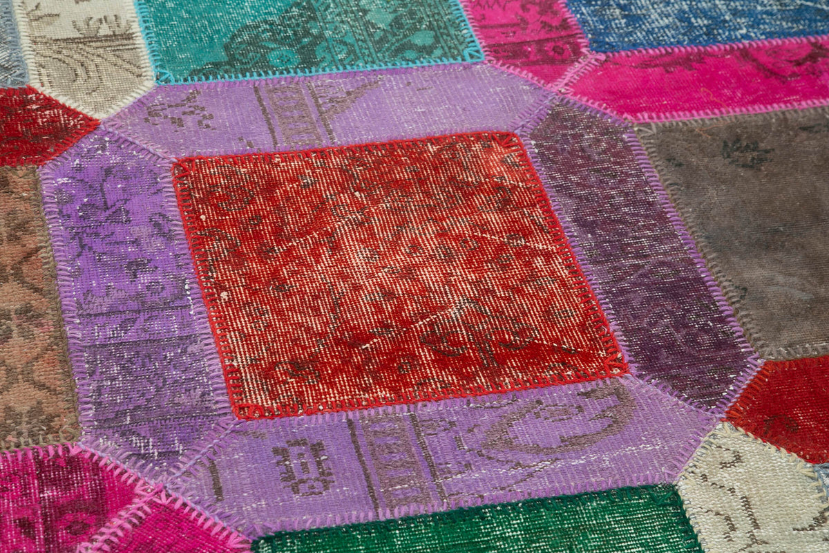 5x8 Multicolor Modern Patchwork Rug - 36910