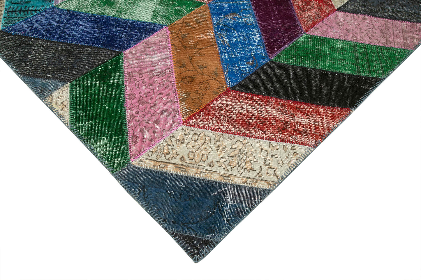 6x8 Multicolor Modern Patchwork Rug - 36912
