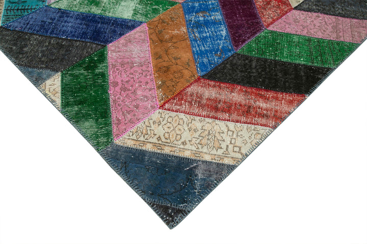 6x8 Multicolor Modern Patchwork Rug - 36912