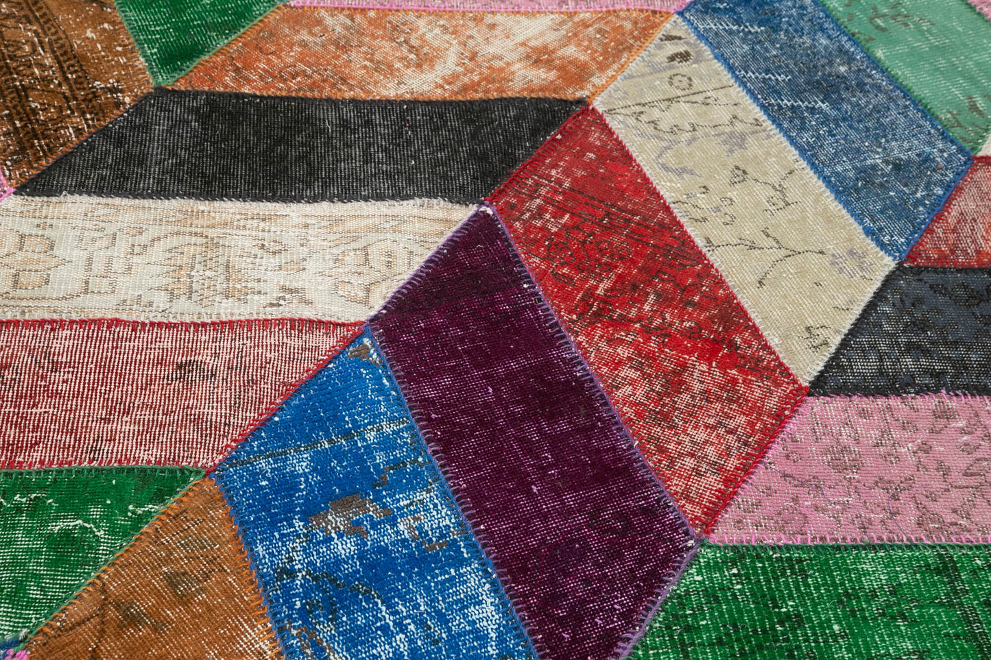 6x8 Multicolor Modern Patchwork Rug - 36912