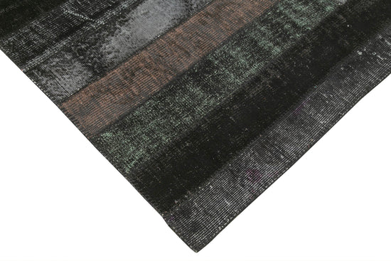 6x8 Black Modern Patchwork Rug - 36914