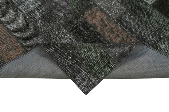 6x8 Black Modern Patchwork Rug - 36914