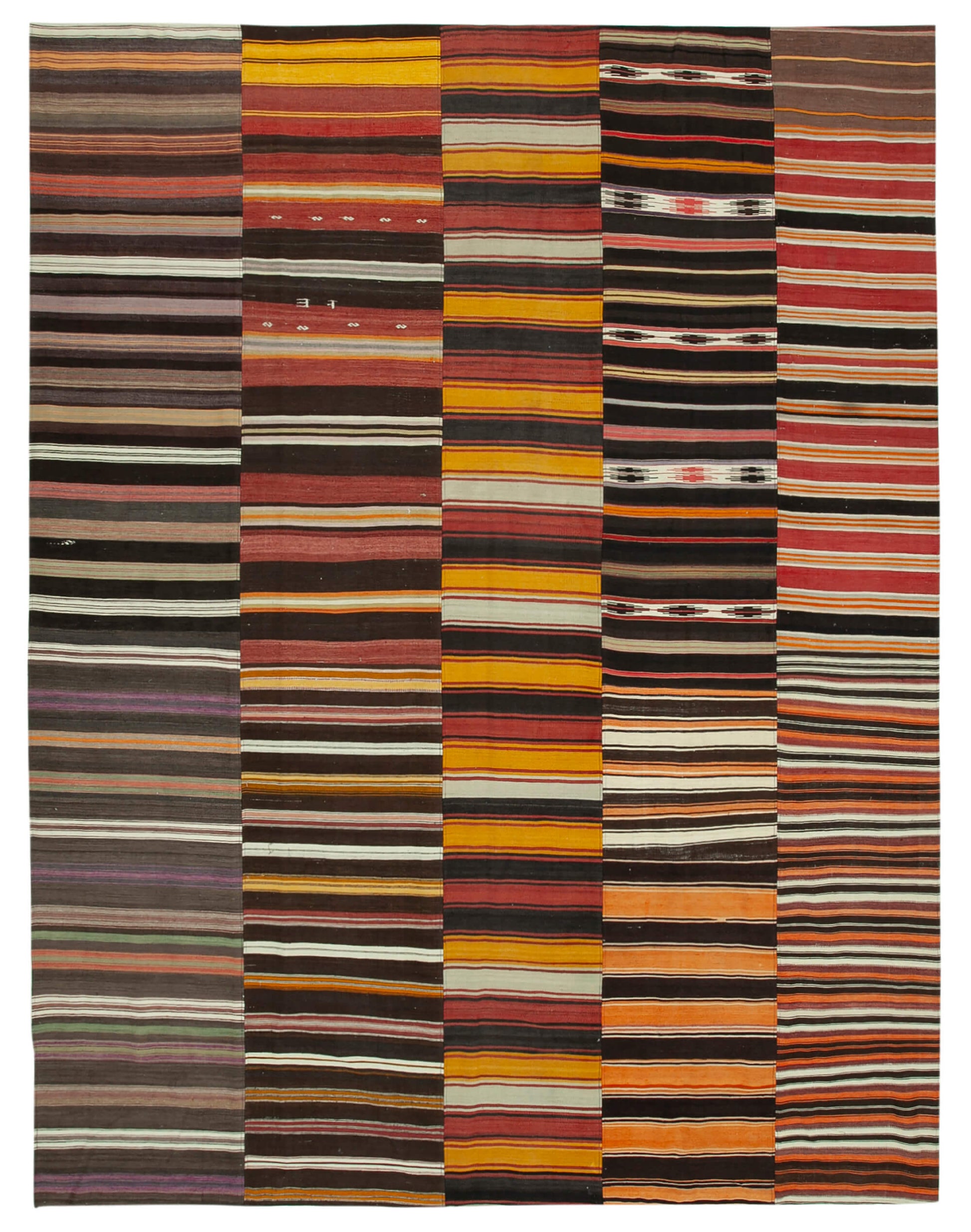 10x13 Multicolor Kilim Patchwork Rug - 36939