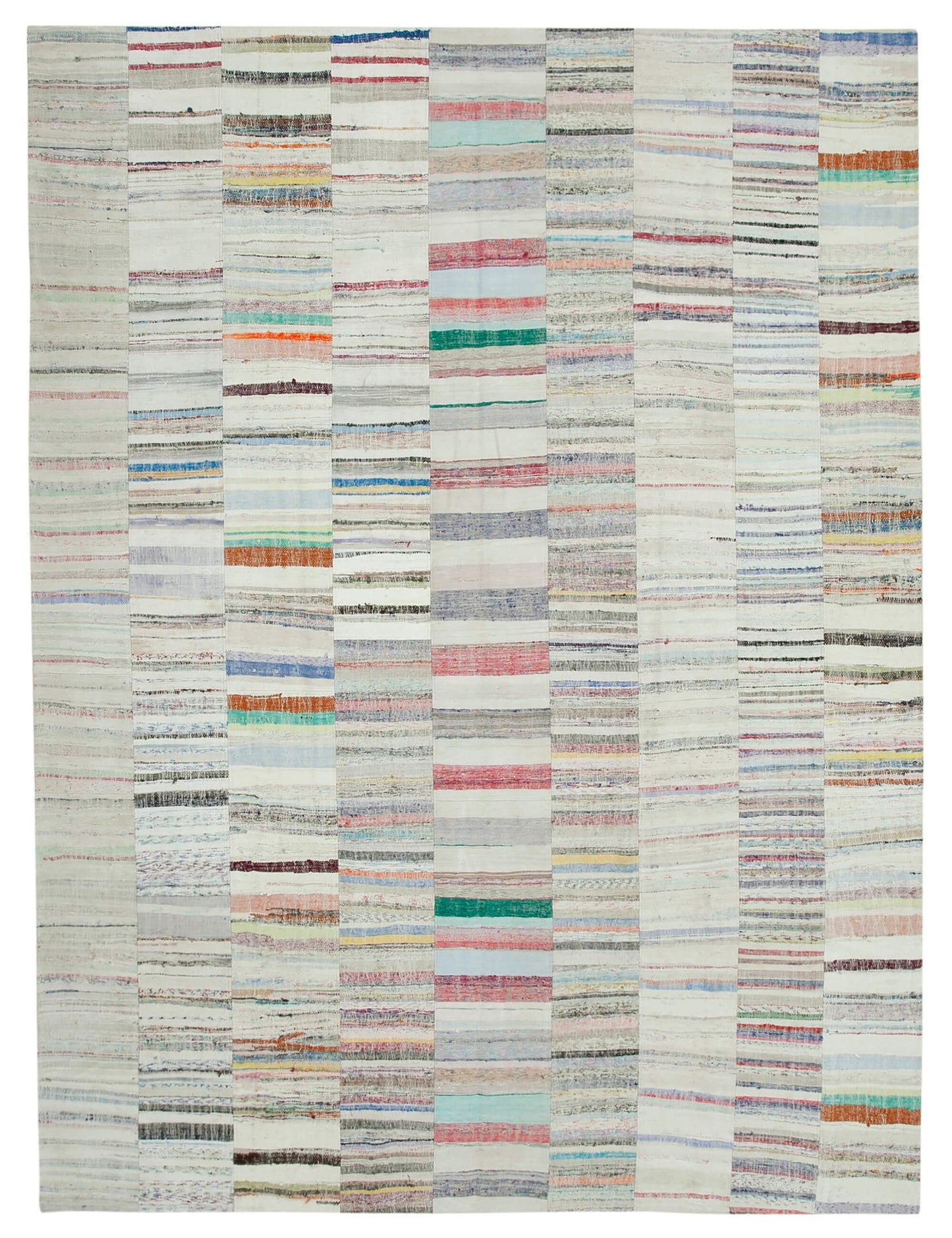 10x13 Beige Kilim Patchwork Rug - 36940