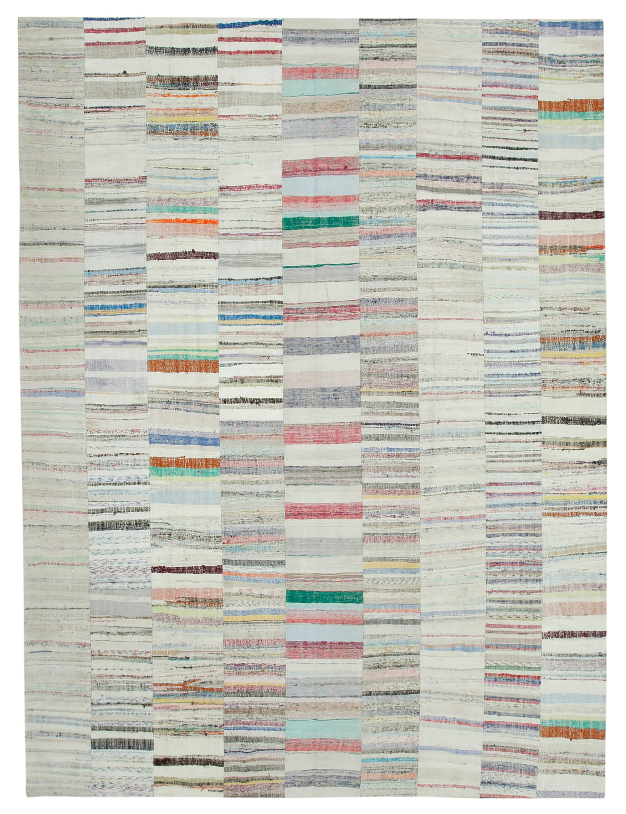 10x13 Beige Kilim Patchwork Rug - 36940