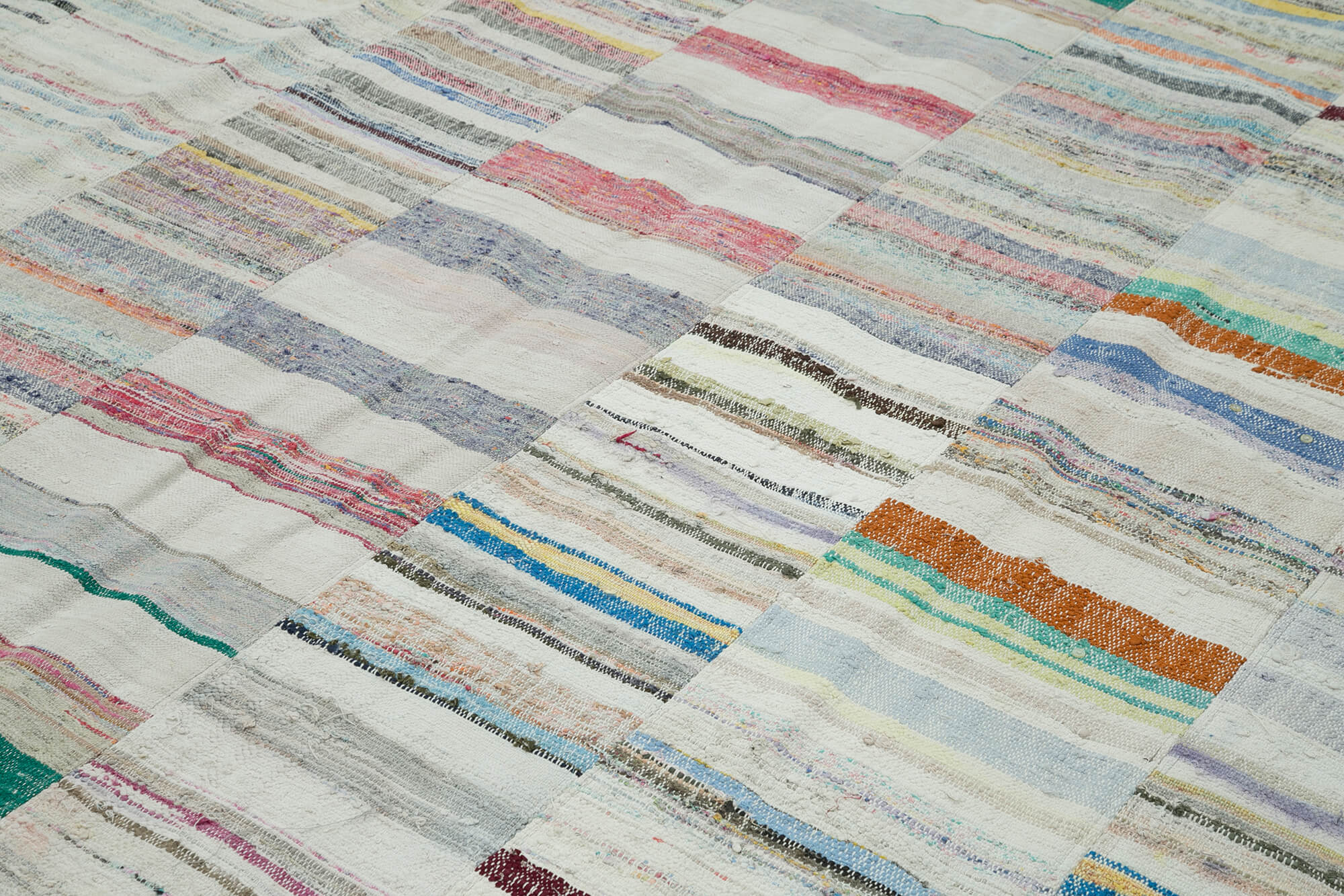 10x13 Beige Kilim Patchwork Rug - 36940