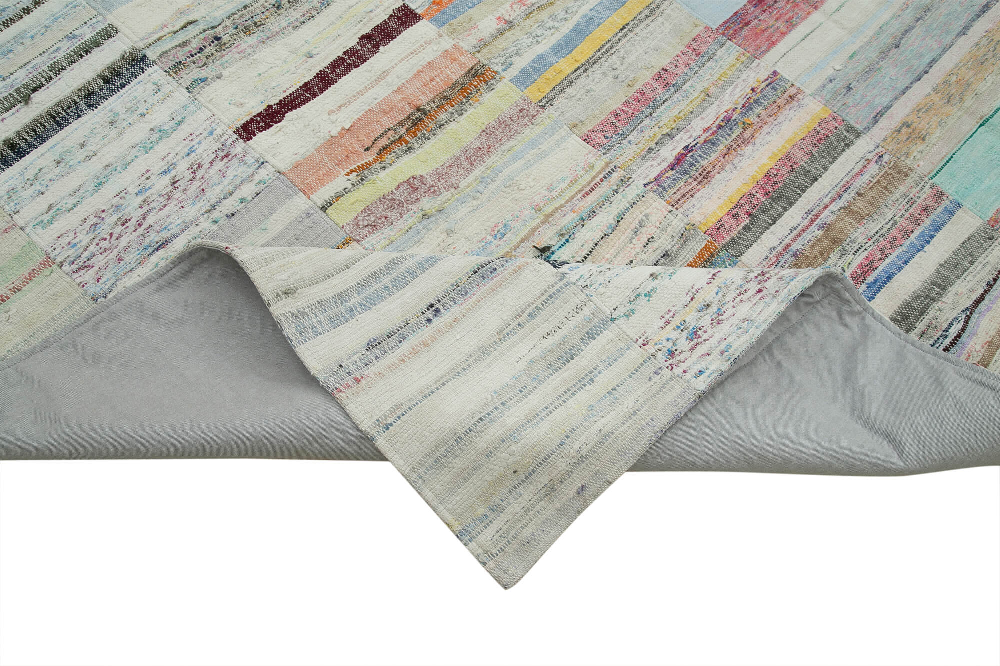 10x13 Beige Kilim Patchwork Rug - 36940