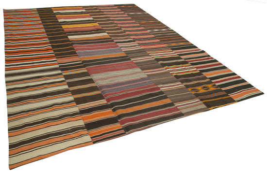 10x13 Multicolor Kilim Patchwork Rug - 36942