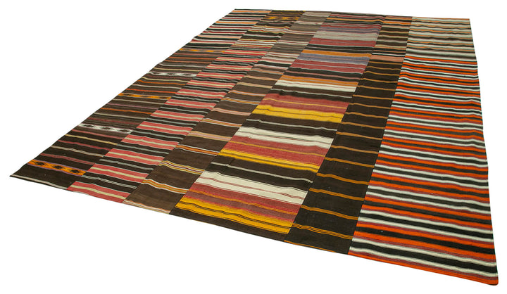 10x13 Multicolor Kilim Patchwork Rug - 36942
