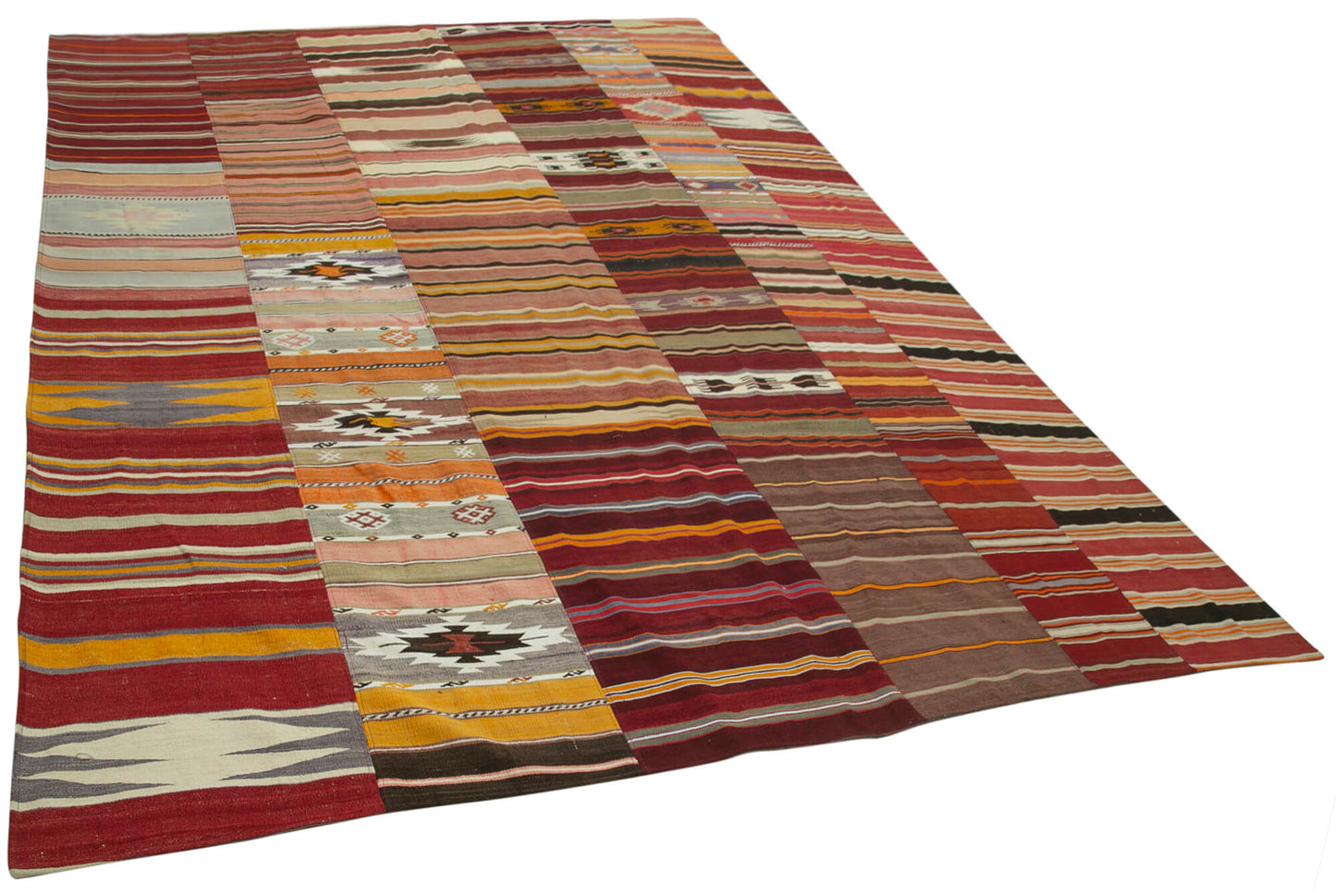 10x13 Multicolor Kilim Patchwork Rug - 36945