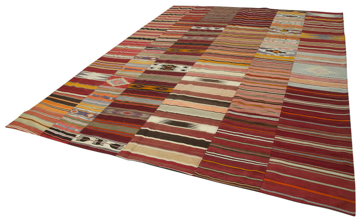 10x13 Multicolor Kilim Patchwork Rug - 36945