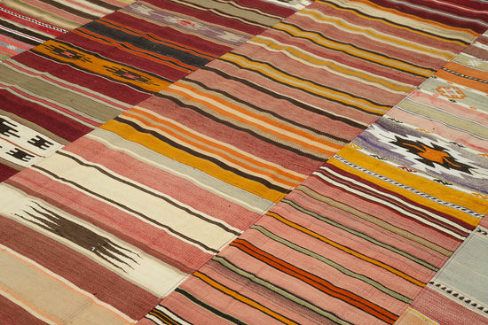 10x13 Multicolor Kilim Patchwork Rug - 36945