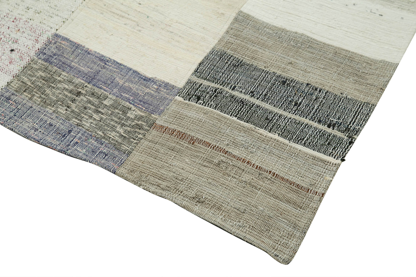 6x8 Beige Kilim Patchwork Rug - 36948