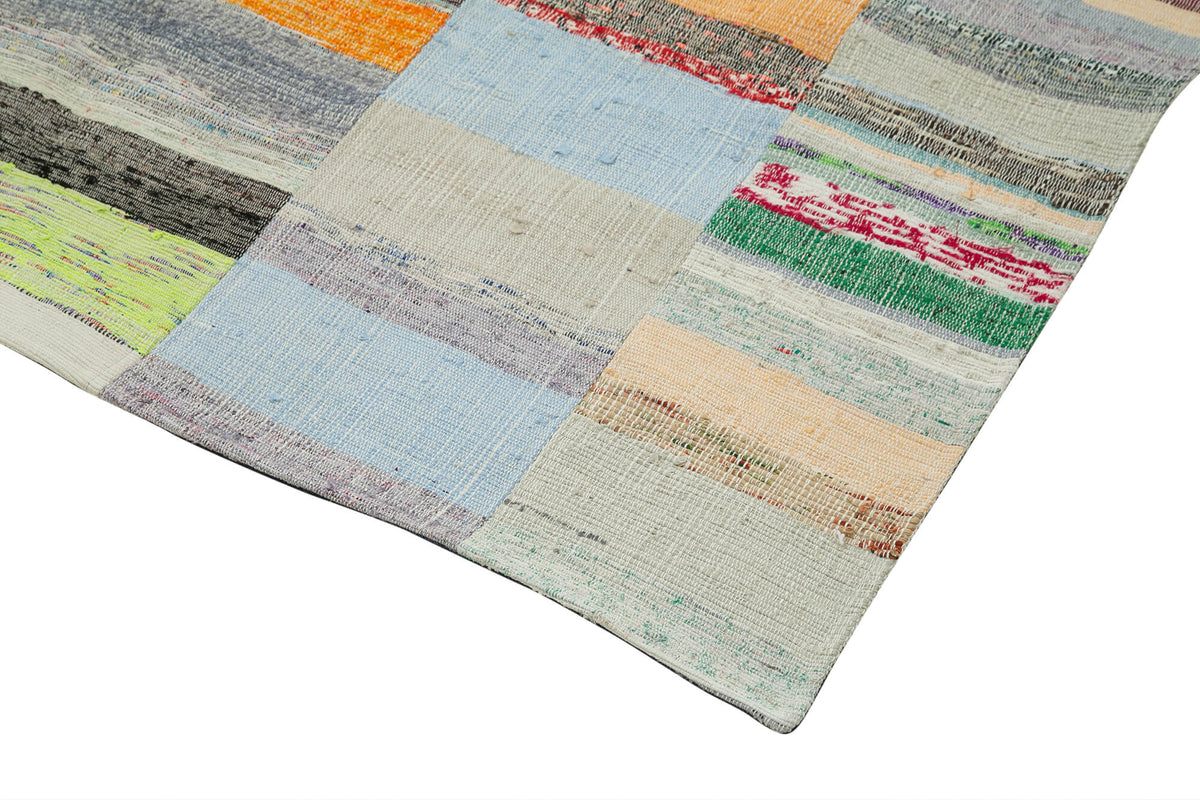 5x8 Multicolor Kilim Patchwork Rug - 36949