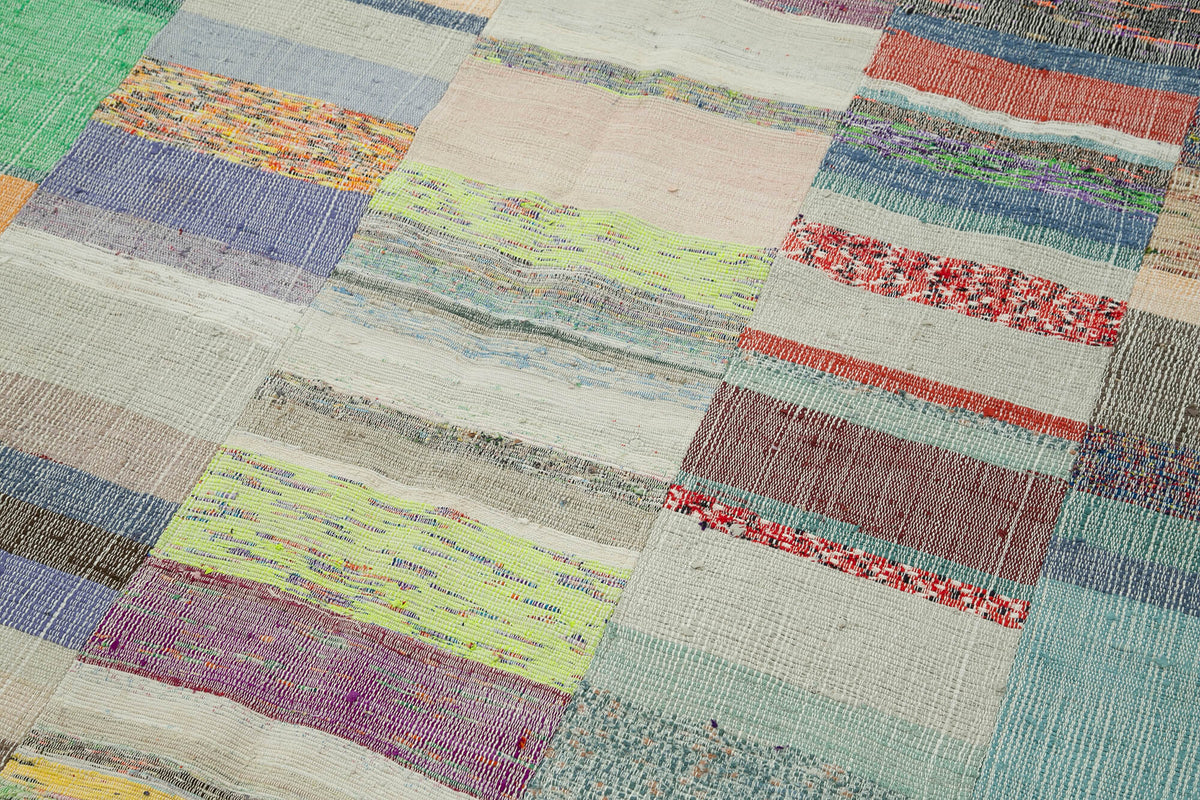 5x8 Multicolor Kilim Patchwork Rug - 36949