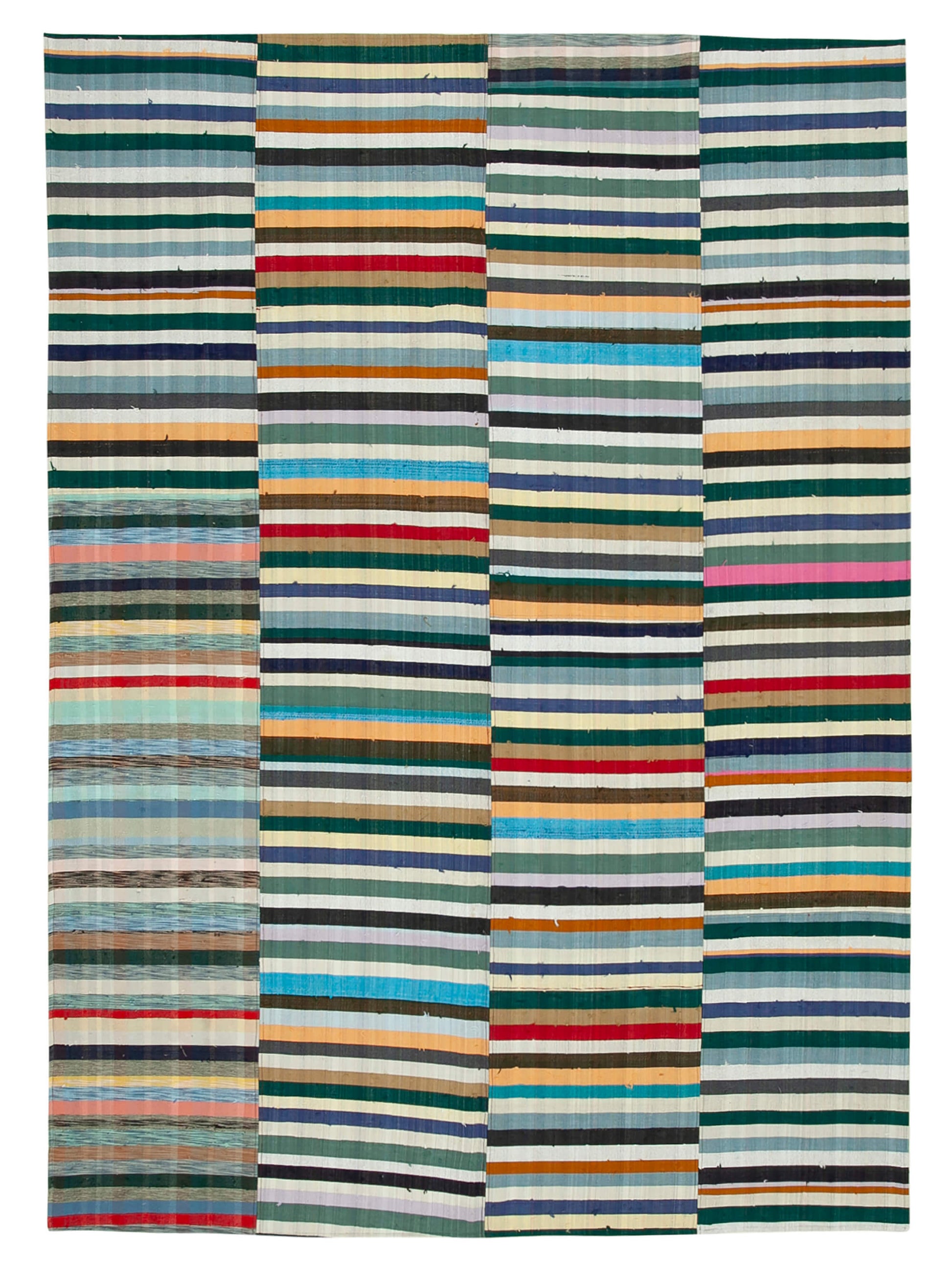 7x10 Multicolor Kilim Patchwork Rug - 36952