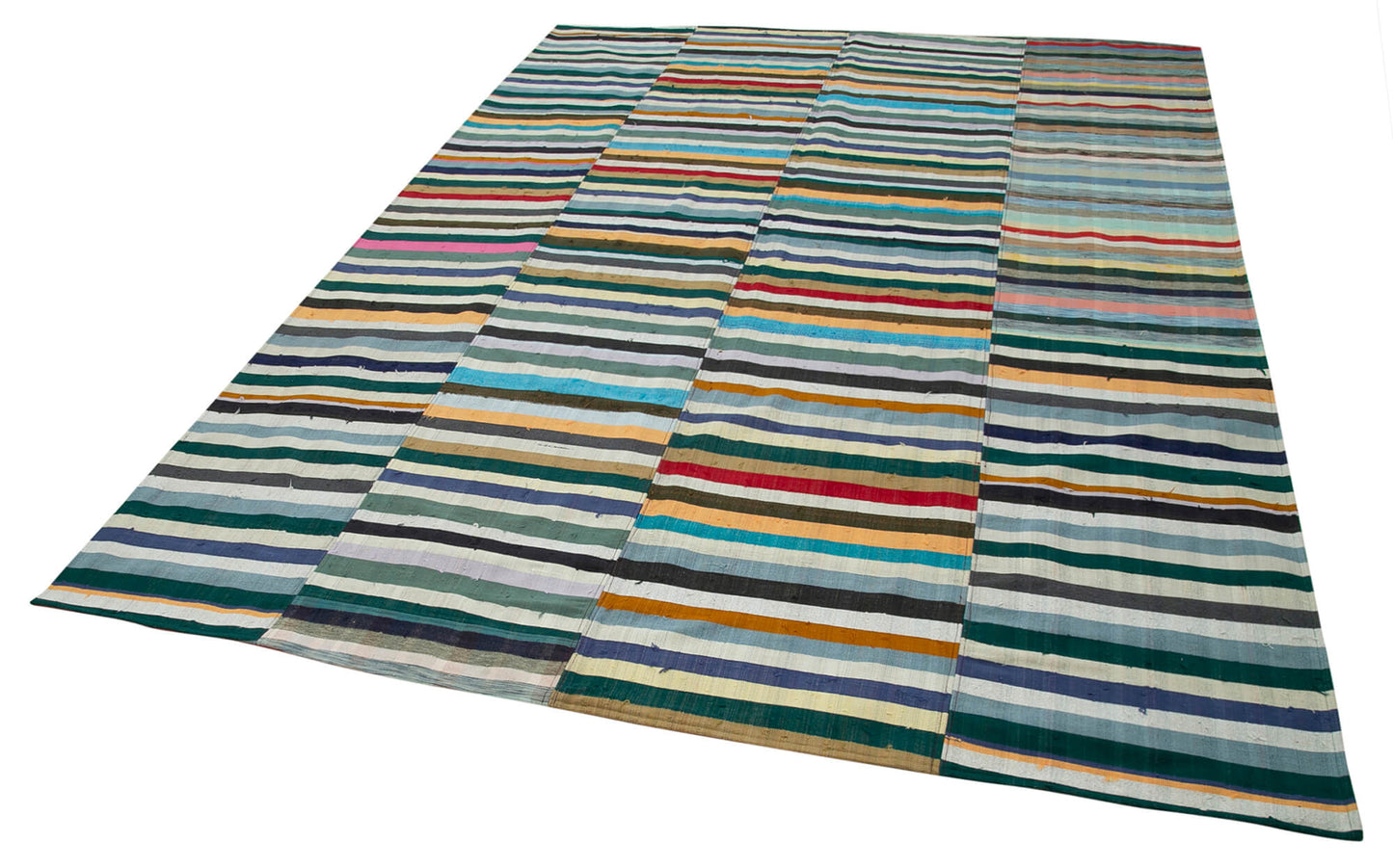 7x10 Multicolor Kilim Patchwork Rug - 36952